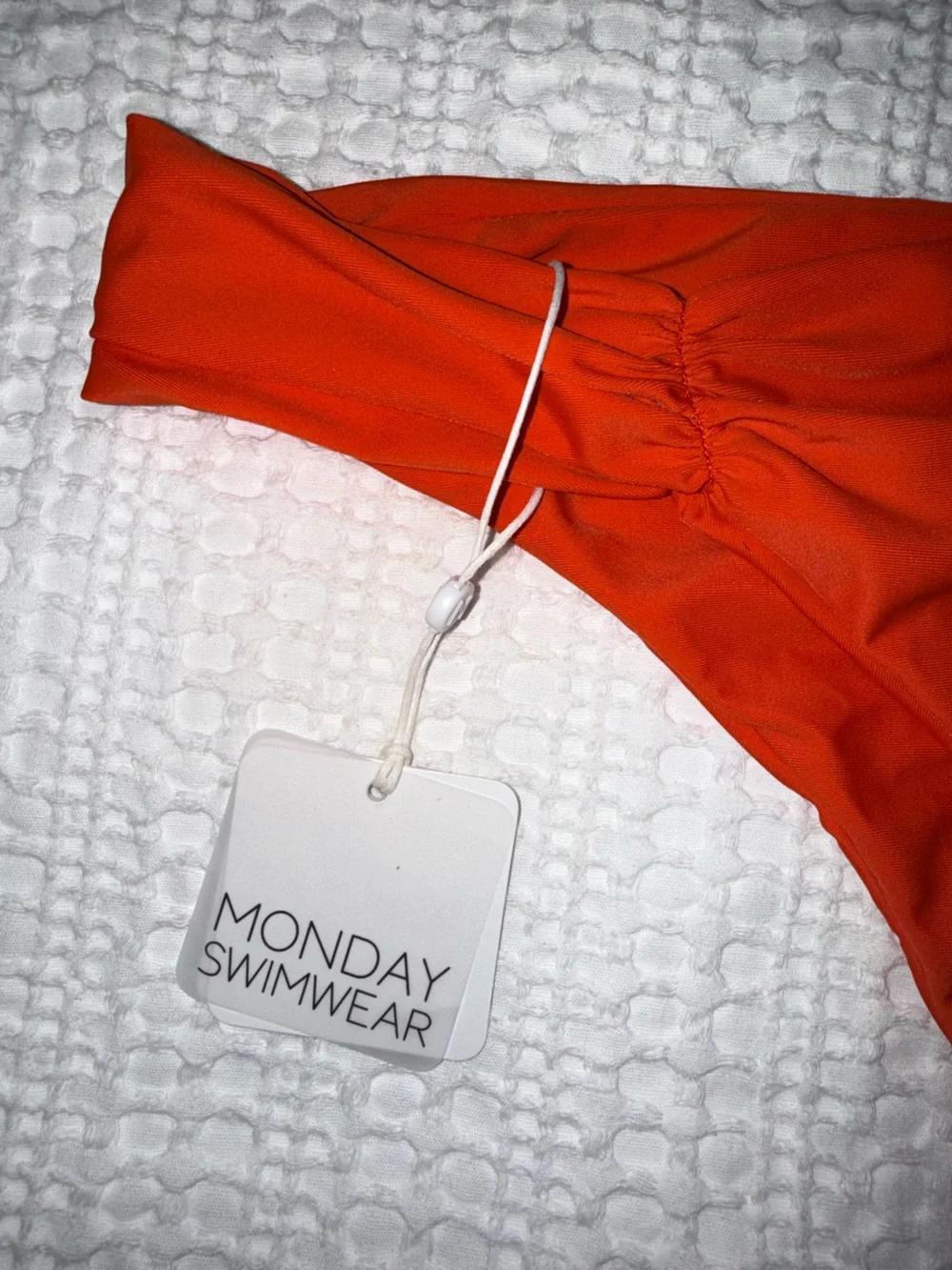Monday Swimwear Clovelly Bottom BNWT coral new red with tags size L Large